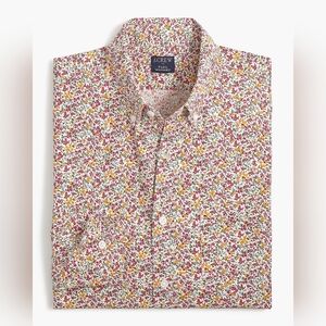 J. Crew Men's Regular Flex Button Up Shirt San Luis Floral Medium